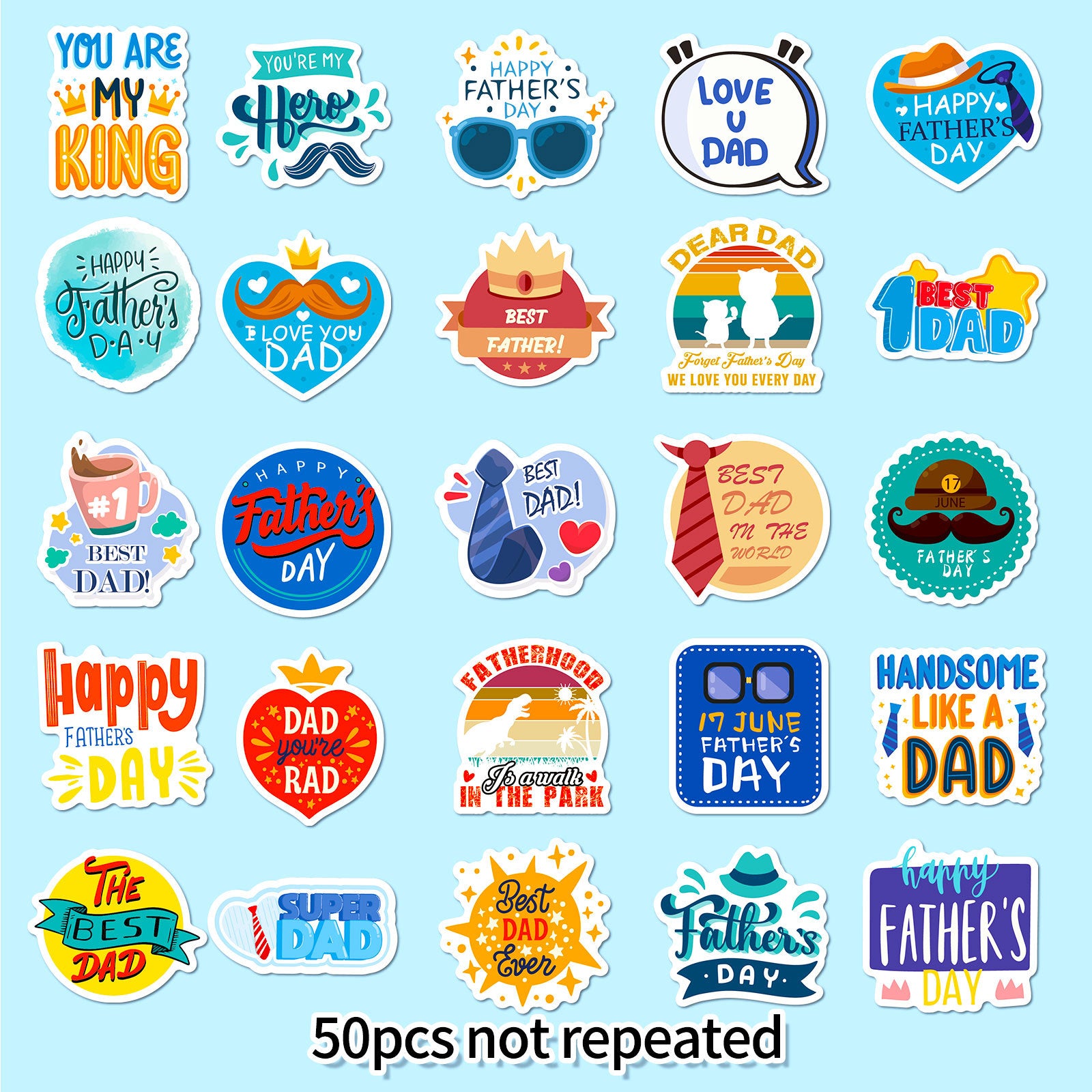 Wholesale Thank-you Father's Day Stickers